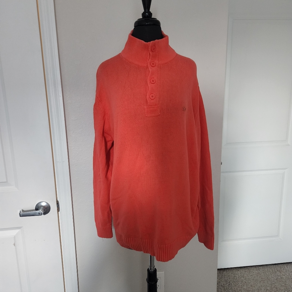 Lacoste Men's Turtleneck Sweater in Coral